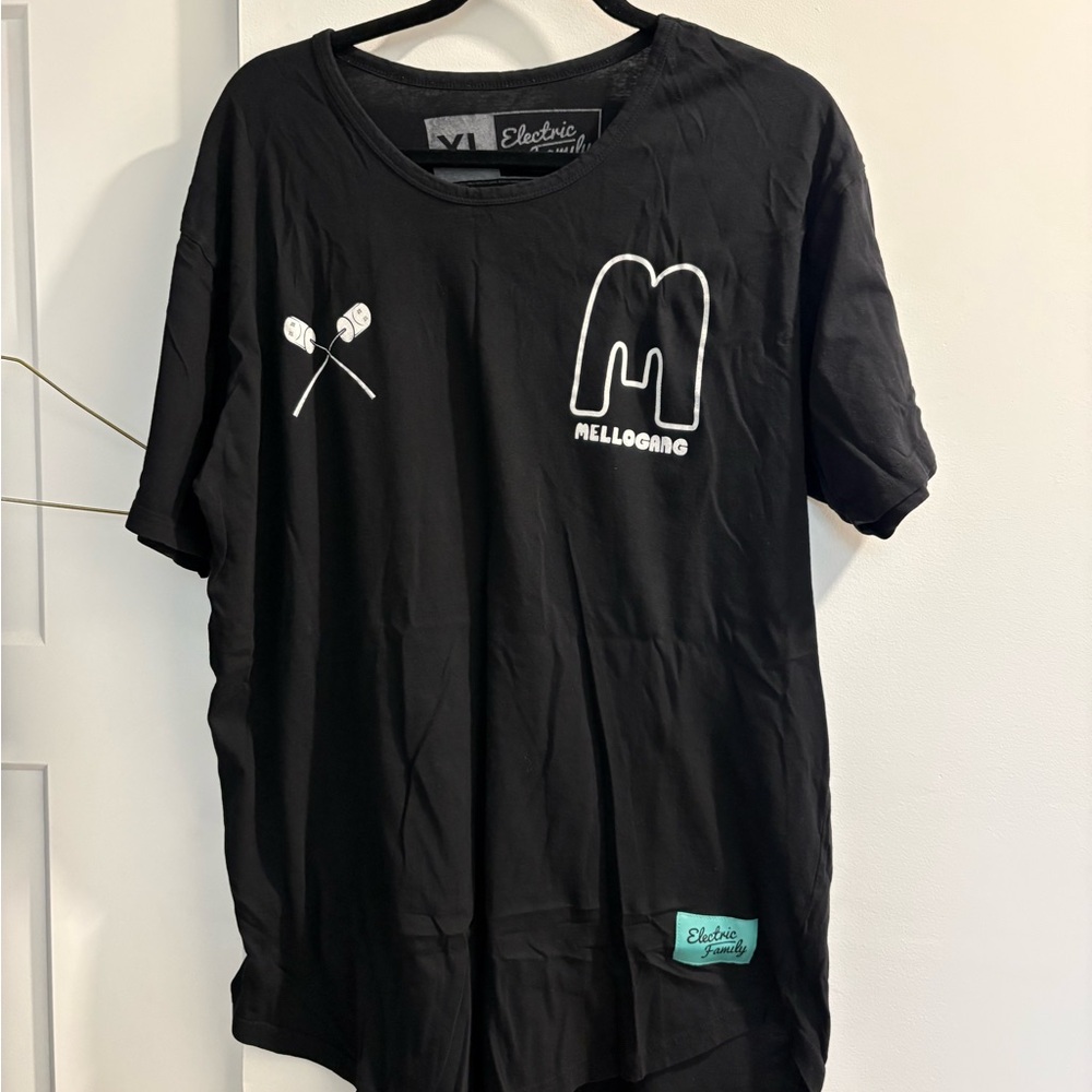 Electric Family x Mellogang Black Graphic Men’s T-Shirt
